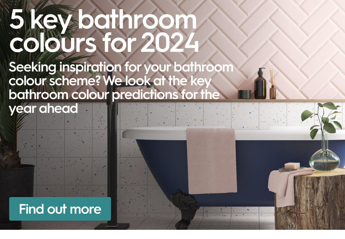 5 key bathroom colours for 2024
